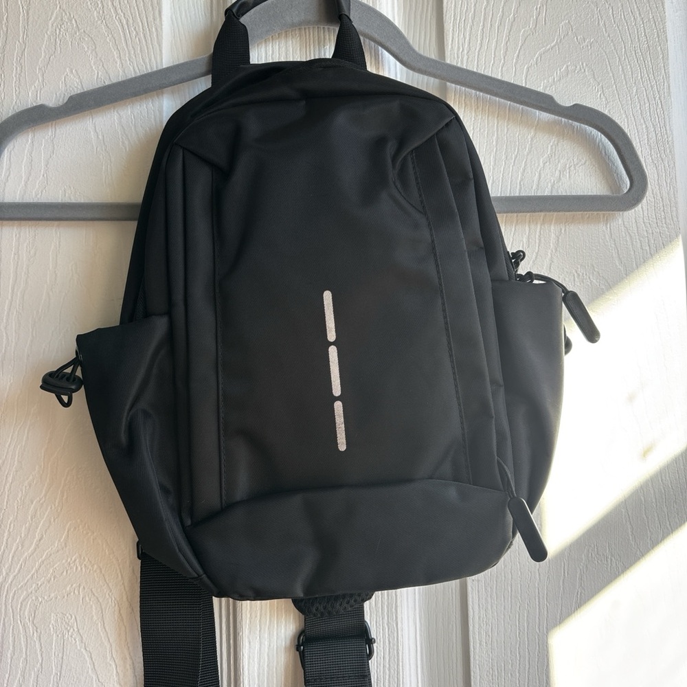 Black Crossbody Backpack- NWOT